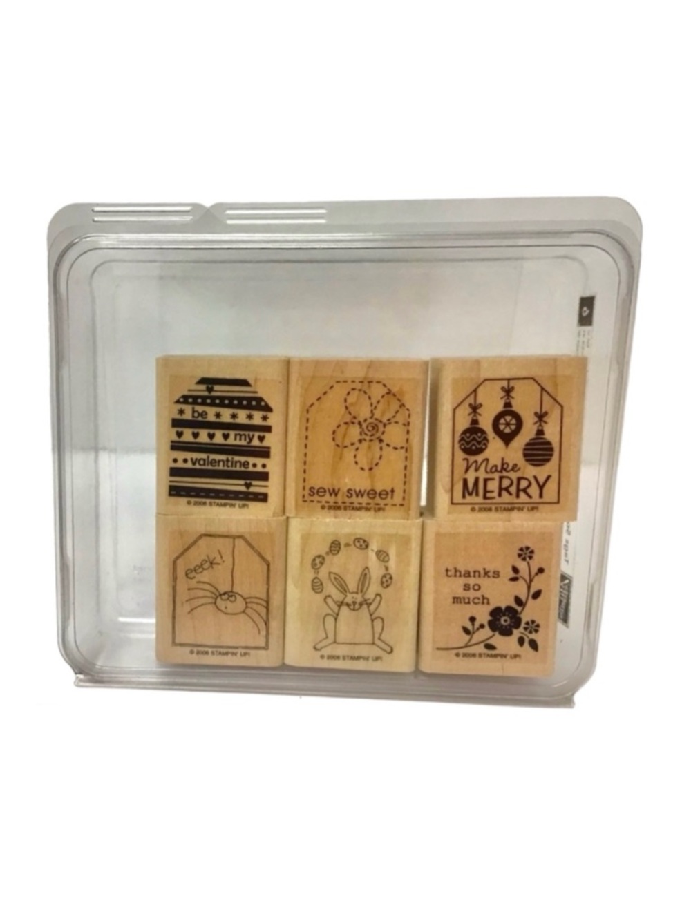 Stampin’ Up! 2006 “Tags So Much” Rubber Stamp Set